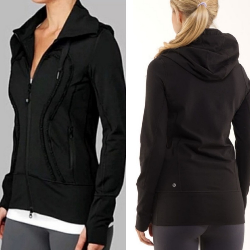 Lululemon Black Stride Fitted Long Sleeve Hoodie